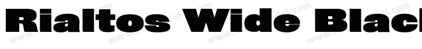 Rialtos Wide Black字体转换